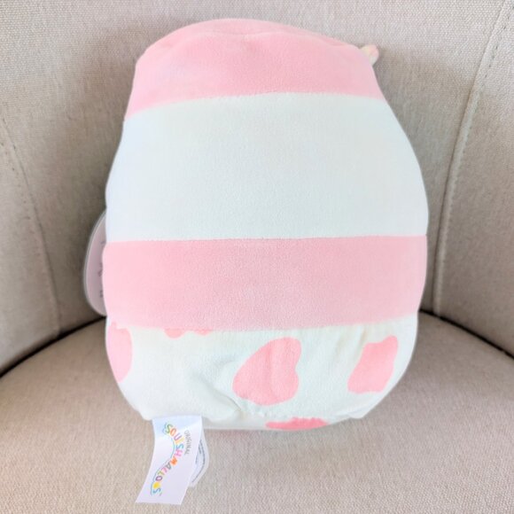 NWT Squishmallow 8" Amelie Strawberry Milk Pink Soft Plush Toy Kellytoy‎ 2022 - Picture 4 of 6